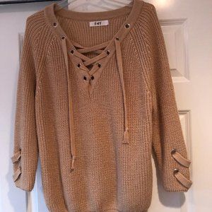 Beige Sweater - Great Details - Size M